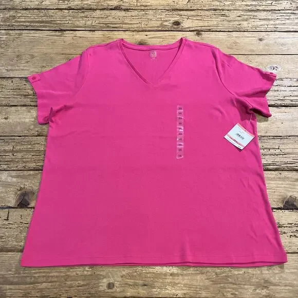 Anne Klein Tops Anne Klein Sport Womens Size 3x Hot Pink Short